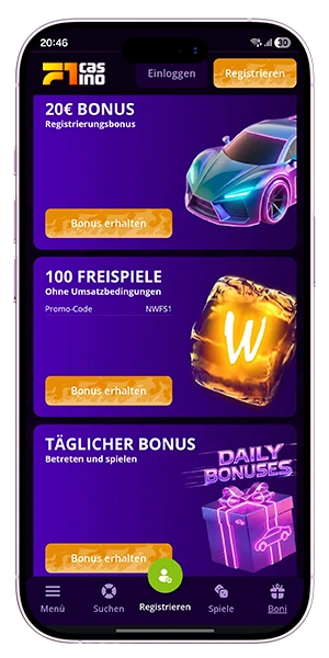f1 casino 20 euro bonus ohne einzahlung